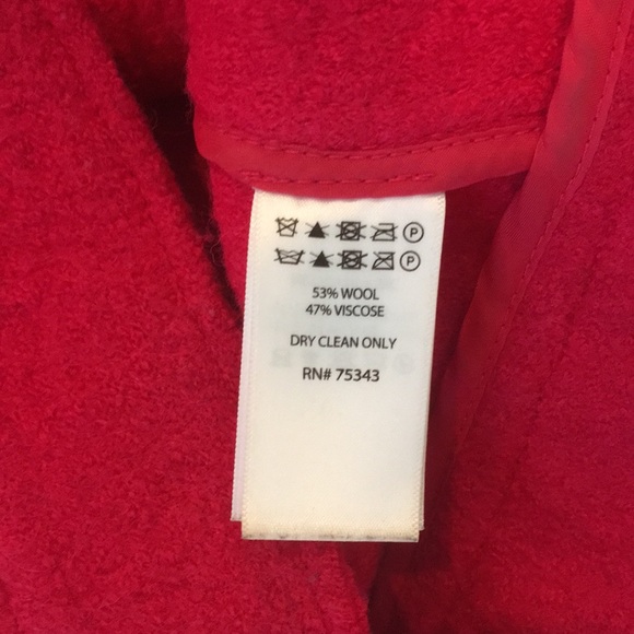 Tahari hot pink wool boucle moto style jacket - Picture 10 of 12